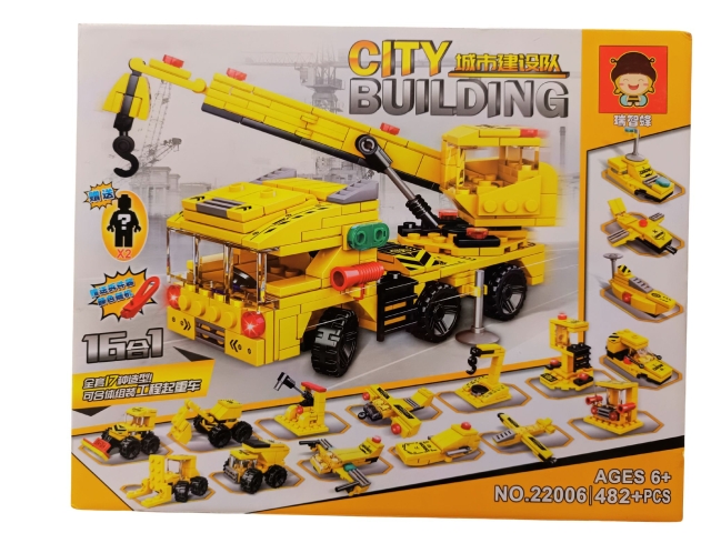City Building Construction Crane Truck Toy